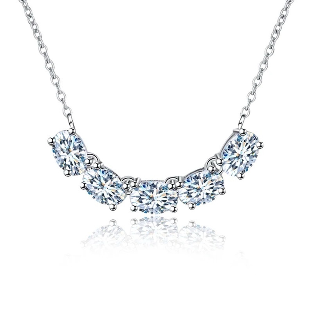 Certified 0.5ct Moissanite Diamond Necklace